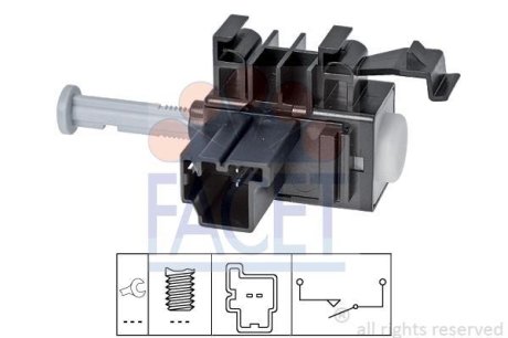 Датчик педалі гальма Ford Connect/Transit 06-> FACET 71236