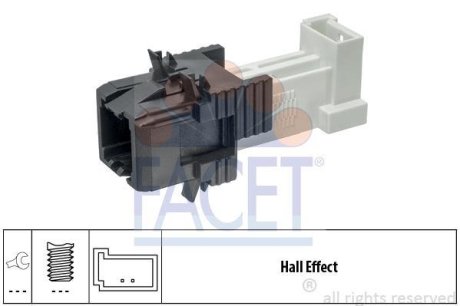 Датчик педалі гальма BMW 1/3/4/5/7/X1/X5 10-> FACET 71312