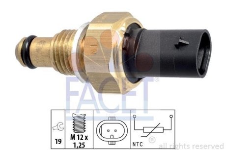 Датчик температури MB W176/W204/906/W639 1.1-2.1 CDI 03- FACET 73338