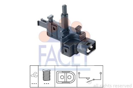 Датчик вмикання заднього ходу Mercedes Benz W124/202/210 88-> FACET 76165