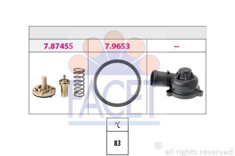 Термостат Skoda Roomster 1.6 (06-15) (7.8745K) FACET 78745K (фото 1)