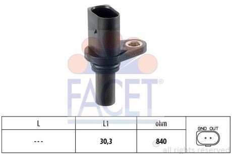 Датчик положення колінчастого вала FACET 90221