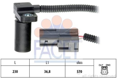 Датчик положення колінчастого вала FACET 90233