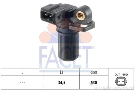 Датчик колінвала Connect 1.8TDCI (90PS)/Transit V184/V347 FACET 90323