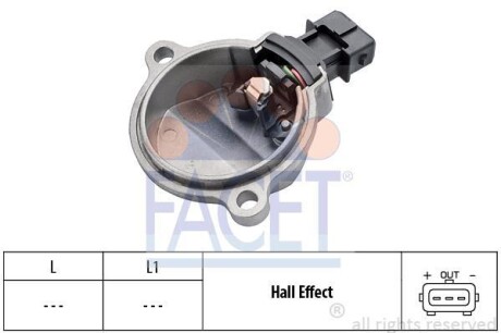 Датчик обертів коленвала Audi 100/80/A4/A6 2.6-2.8 90-01 (9.0401) FACET 90401