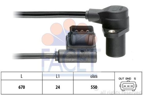 Датчик колінвалу FACET 90485