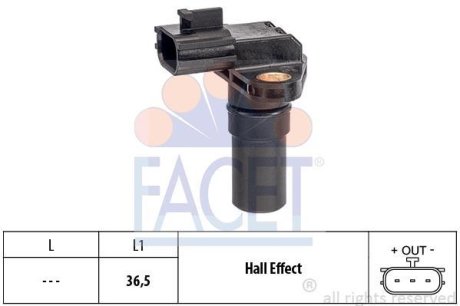 Датчик колінвалу/розподілвалу FACET 90649