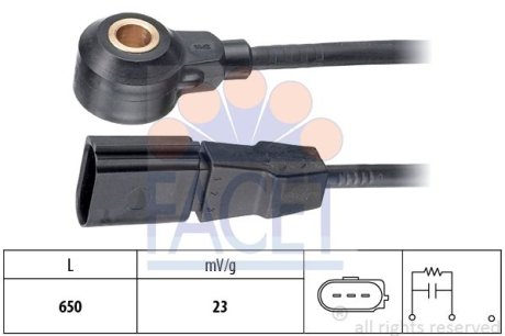 Датчик детонации Audi A6 3.0 (04-06) (9.3162) FACET 93162