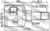 Шрус внутрішній лівий 32x40x26, FORD FOCUS C-MAX CAP 2003-2007 FEBEST 2111-CB4LH (фото 2)