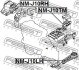 Подушка двигуна права NISSAN QASHQAI J10E 2006.12-2013.12 FEBEST NM-J10RH (фото 2)