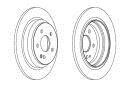 Brake disk FERODO DDF1234C