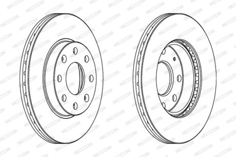 Гальмівний диск FERODO DDF1279C