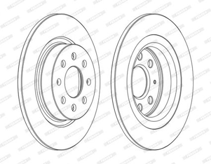 Диск гальмівний FERODO DDF1299C