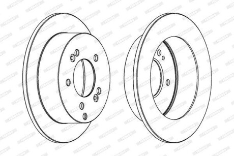 Гальмівний диск FERODO DDF1447C