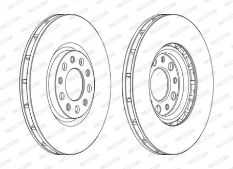 Гальмівний диск FERODO DDF1451C