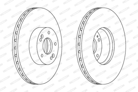 Диск тормозной FERODO DDF1631C1 (фото 1)