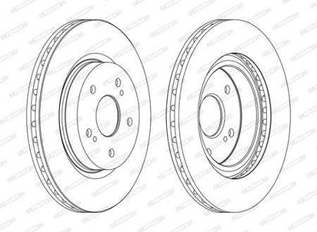 Диск гальмівний FERODO DDF1635C