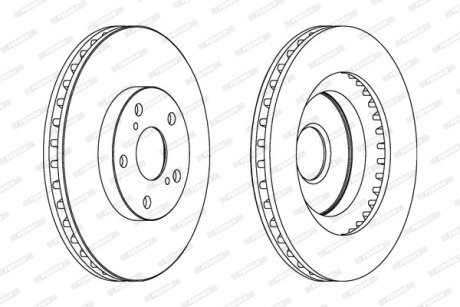Гальмівний диск FERODO DDF1646C