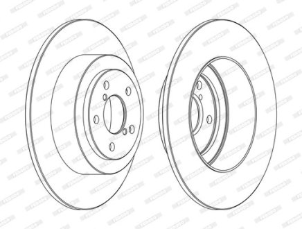 Гальмівний диск FERODO DDF1647C