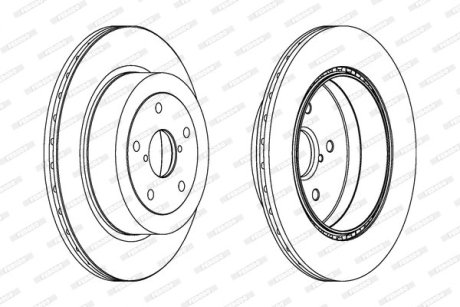 Гальмівний диск FERODO DDF175