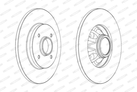 Диск гальмівний FERODO DDF1791C-1