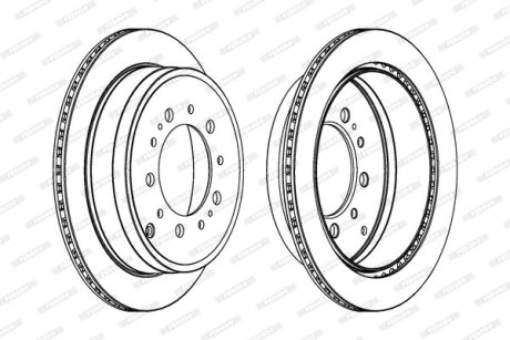 Гальмівний диск FERODO DDF1799C1