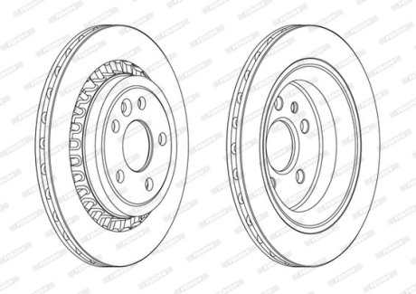 Диск гальмівний FERODO DDF1802C