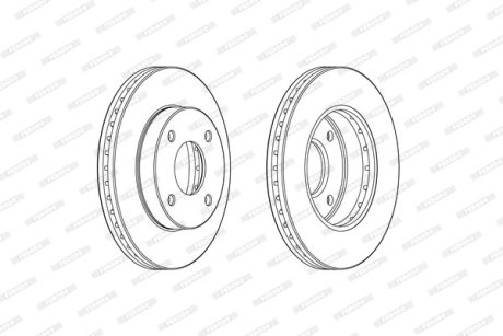 Гальмівний диск FERODO DDF2134C