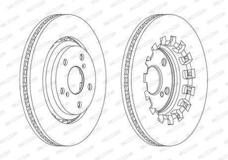 Диск гальмівний FERODO DDF2268C