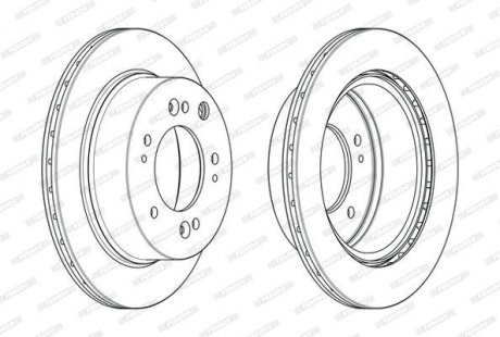 Диск гальмівний FERODO DDF2285C