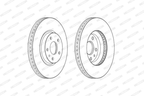 Гальмівний диск FERODO DDF2337C