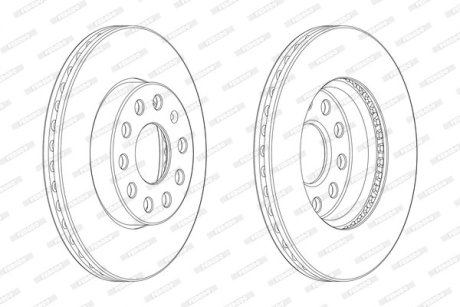 Гальмівний диск FERODO DDF2400C1