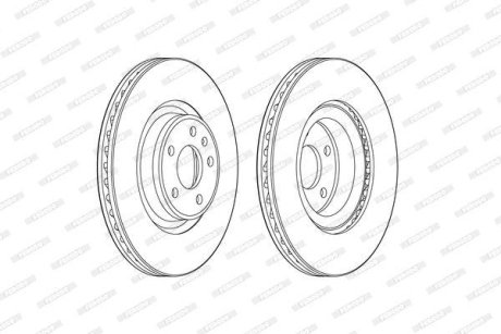 Диск гальмівний FERODO DDF2597C1