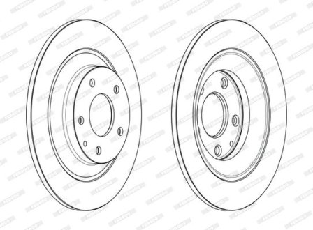 Диск гальмівний FERODO DDF2609C