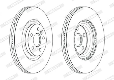 Диск гальмівний FERODO DDF2632C-1