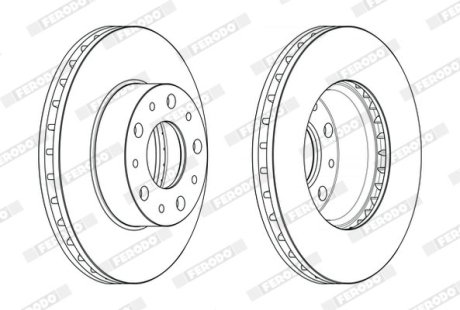 Диск гальмівний FERODO DDF2659