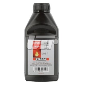 Тормозная жидкость DOT4 500ml FERODO FBX050