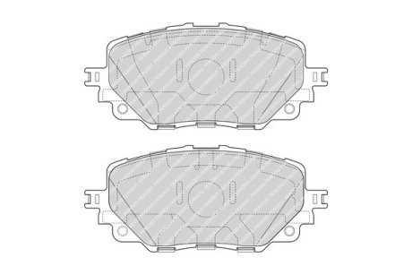 Колодки гальмівні дискові (комплект 4 шт) FERODO FDB4873