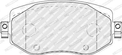 Комплект гальмівних колодок з 4 шт. дисків FERODO FDB5104