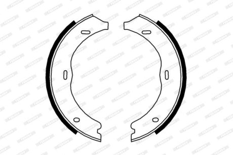 Колодки гальмівні барабанні FERODO FSB4003