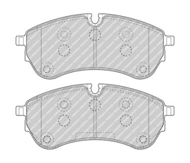 Тормозные колодки FERODO FVR5067