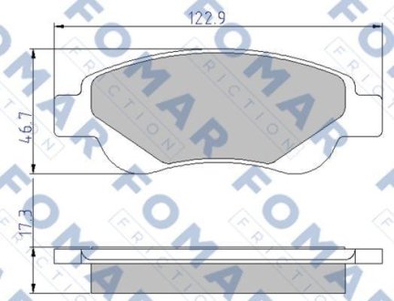 Колодки гальмівні дискові FOMAR FO 929481