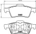 Гальмівні колодки зад. Connect 02-13 HELLA 8DB355009-121 (фото 2)