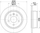 PRO HIGH CARBON DB диск гальмівний задн. Vito 95-03 (280*10) HELLA 8DD 355 104-541 (фото 1)