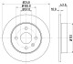OPEL диск гальмівний задн. Astra G/H (240*10) (4-відв.) HELLA 8DD 355 106-091 (фото 1)