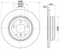 Гальмівний диск зад. E60/E61 01-10 Pro HELLA 8DD355109-941 (фото 1)