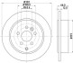 PRO LAND ROVER гальмівний диск задн. FREELANDER 2 HELLA 8DD 355 118-911 (фото 1)
