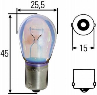 P21W 12V21W Автолампа (блістер 2 шт) HELLA 8GA 002 073-123