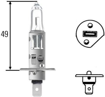 H1 12V 55W Лампа розжарювання HELLA 8GH 002 089-133