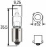 Автолампа BA9S 12V 6WT6W H6W 12V6W HELLA 8GH007643-121 (фото 1)